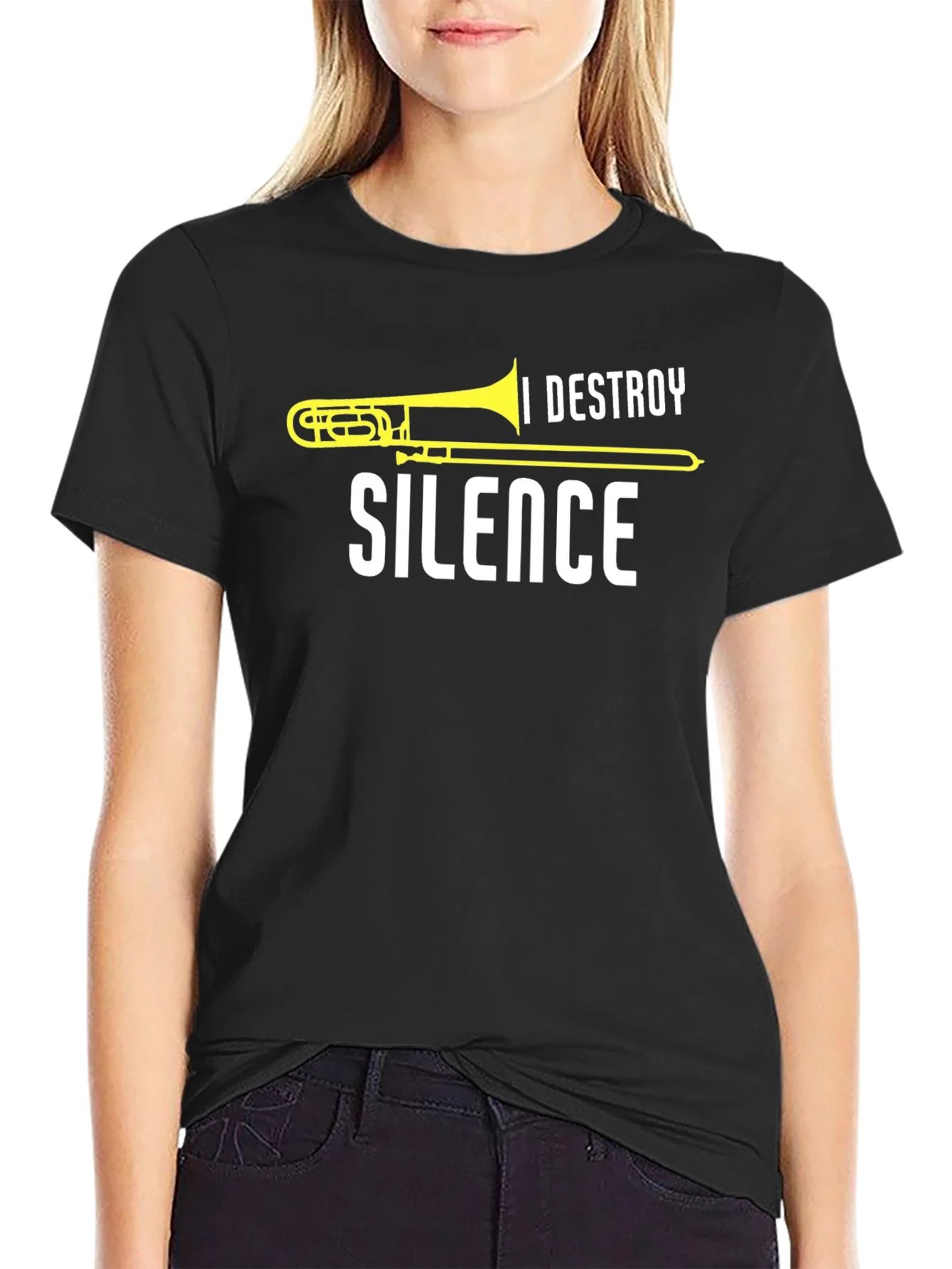 I Destroy Silence Trombone T-Shirt