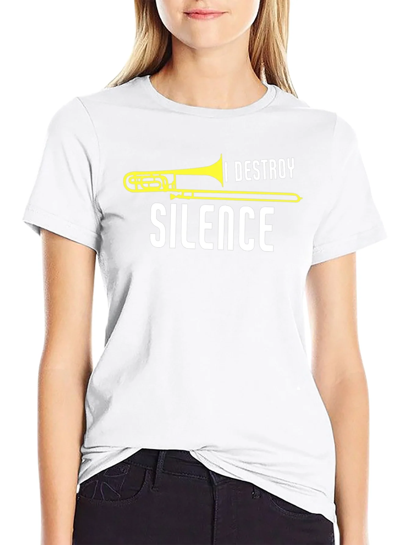 I Destroy Silence Trombone T-Shirt