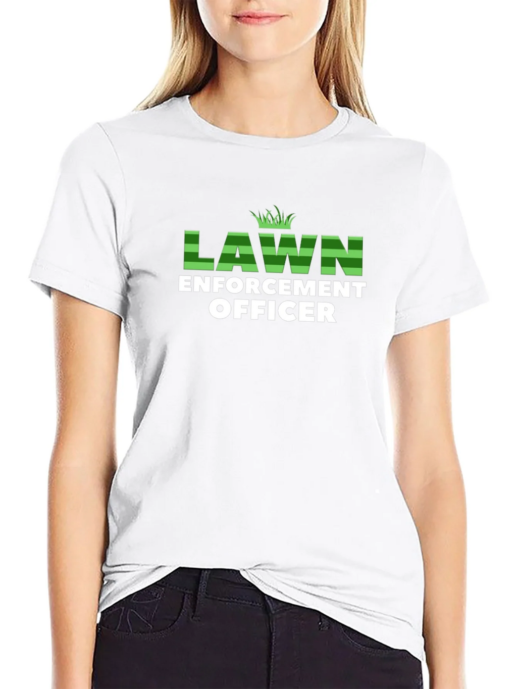 Lawn Enforcement Officer Graphic T-Shirt