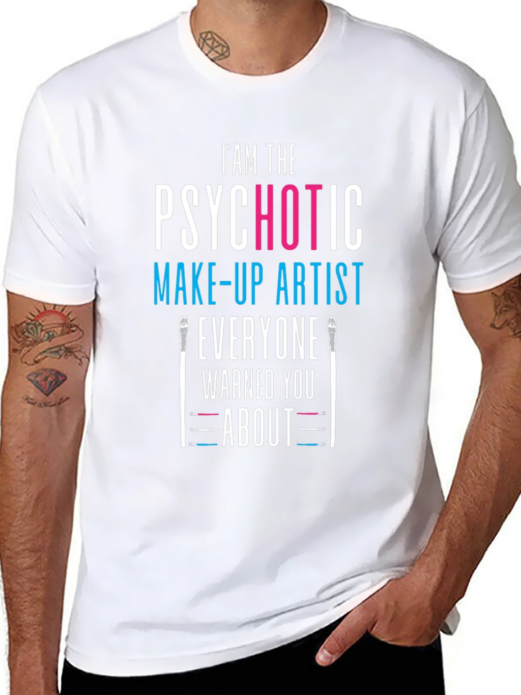 Psychotic Make-up Artist Black T-Shirt