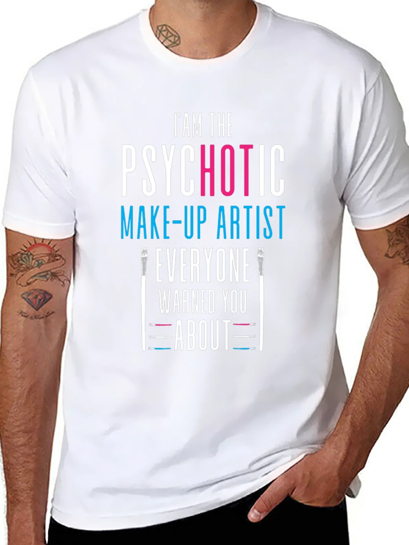 Psychotic Make-up Artist Black T-Shirt