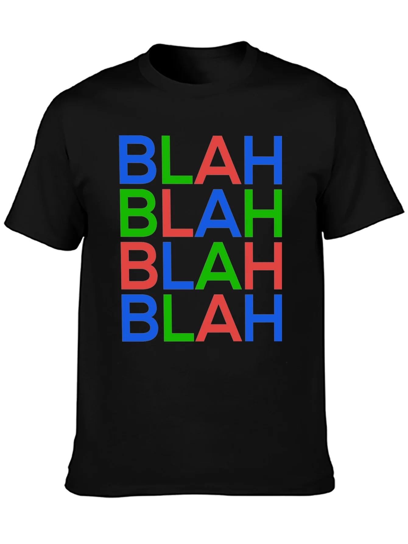 Blah T-Shirt - Funny Colorful Graphic Tee