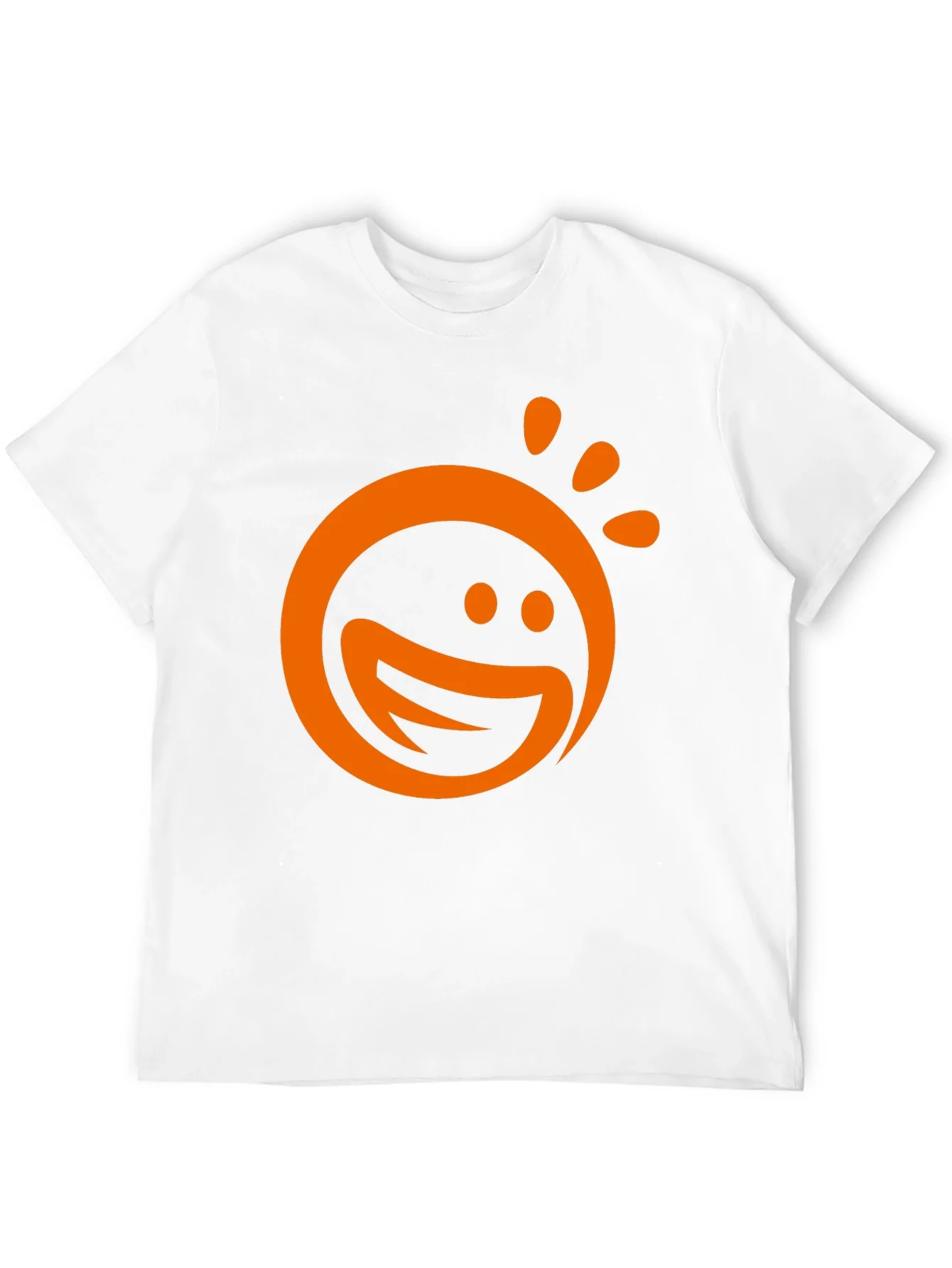 Happy Sun Graphic Tee - Black Cotton Blend T-Shirt