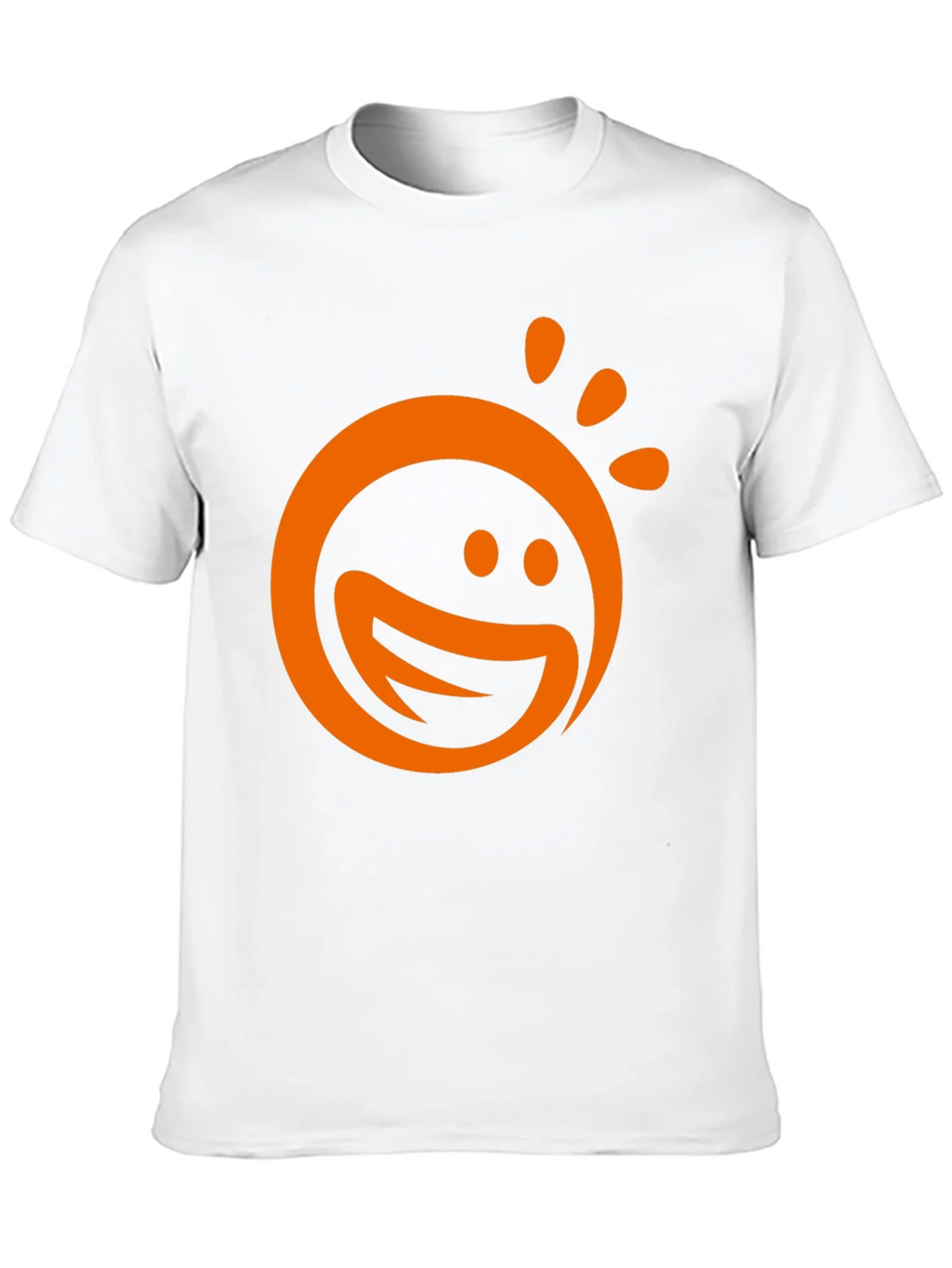 Happy Sun Graphic Tee - Black Cotton Blend T-Shirt