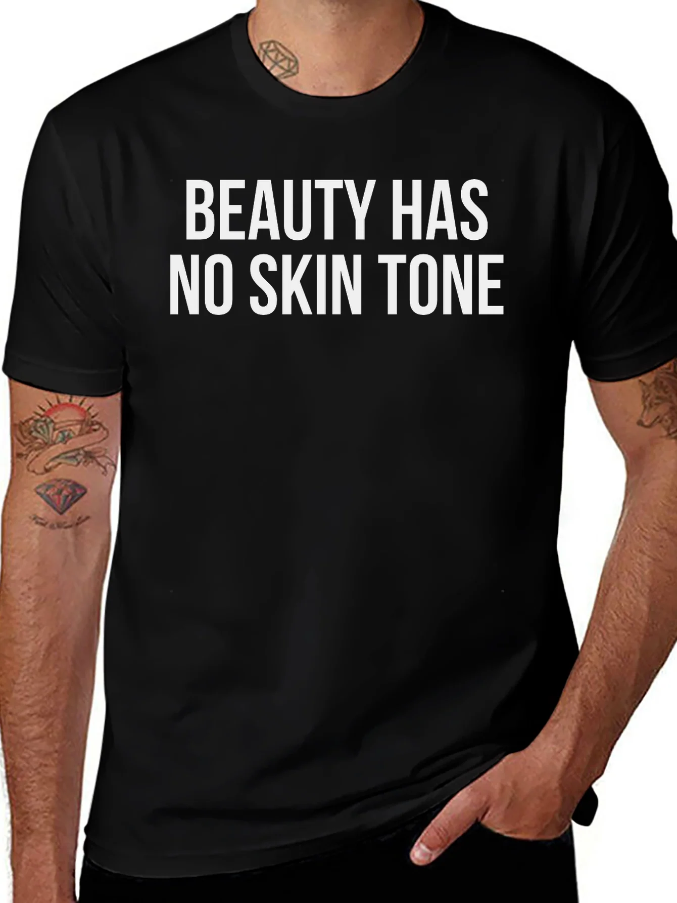Beauty Has No Skin Tone Graphic Tee