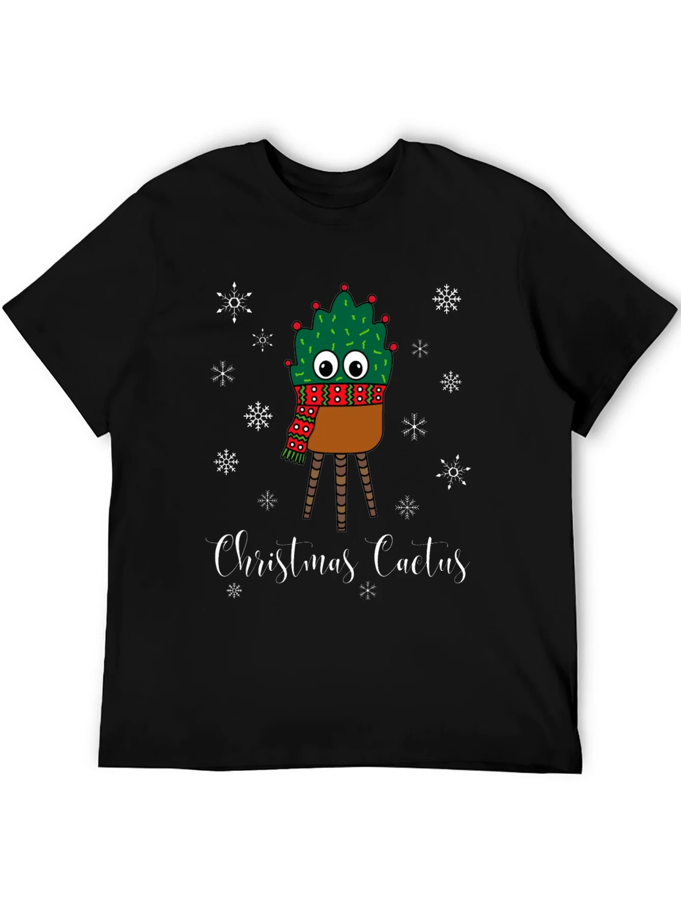 Christmas Cactus T-Shirt - Holiday Festive Graphic Tee