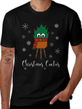 Christmas Cactus T-Shirt - Holiday Festive Graphic Tee