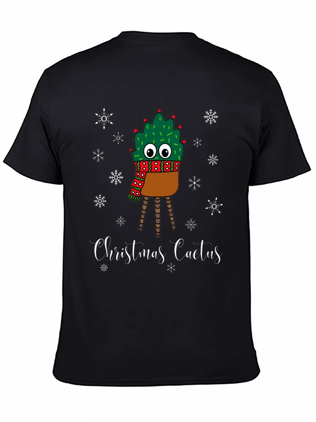 Christmas Cactus T-Shirt - Holiday Festive Graphic Tee