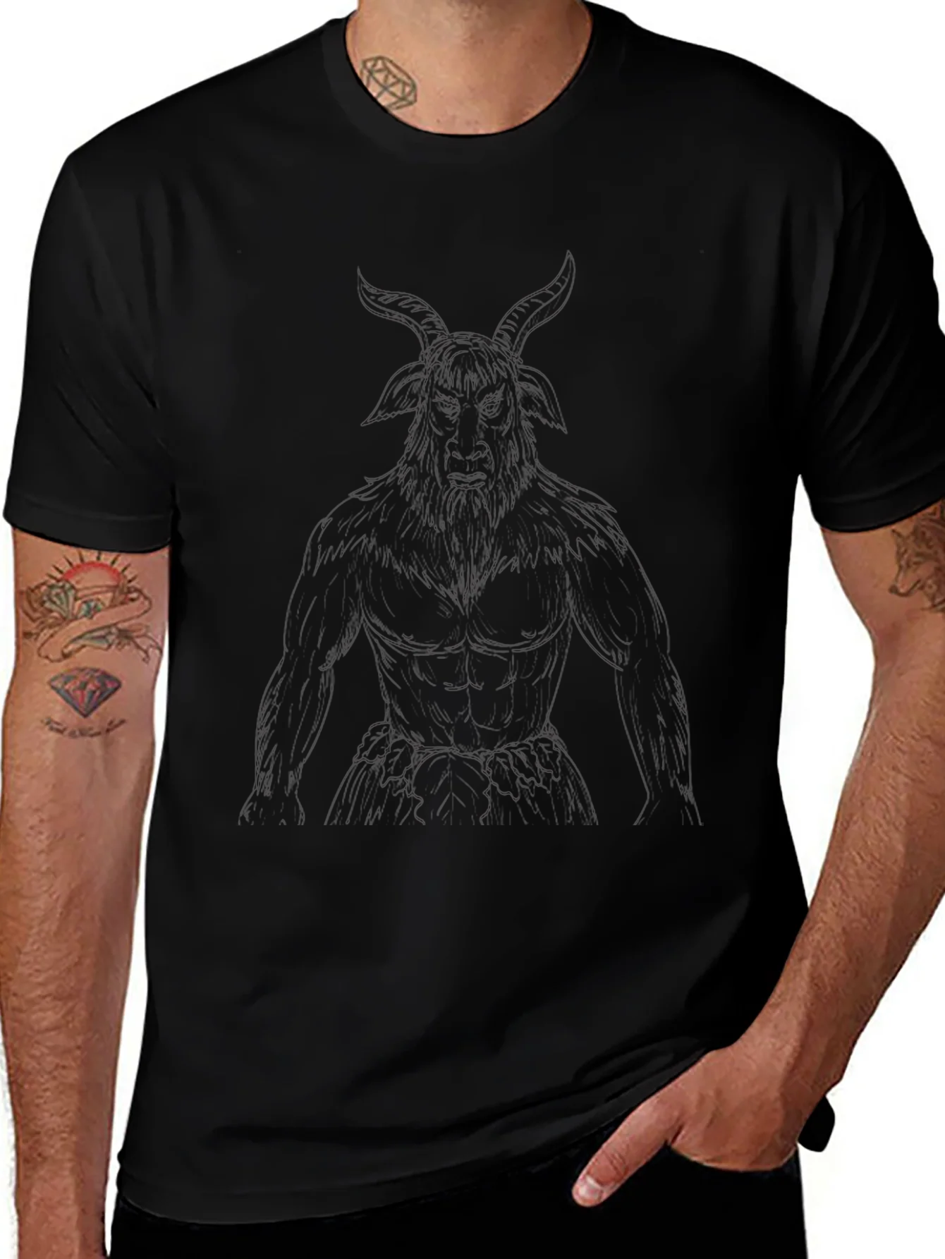 Mens Graphic Black T-Shirt