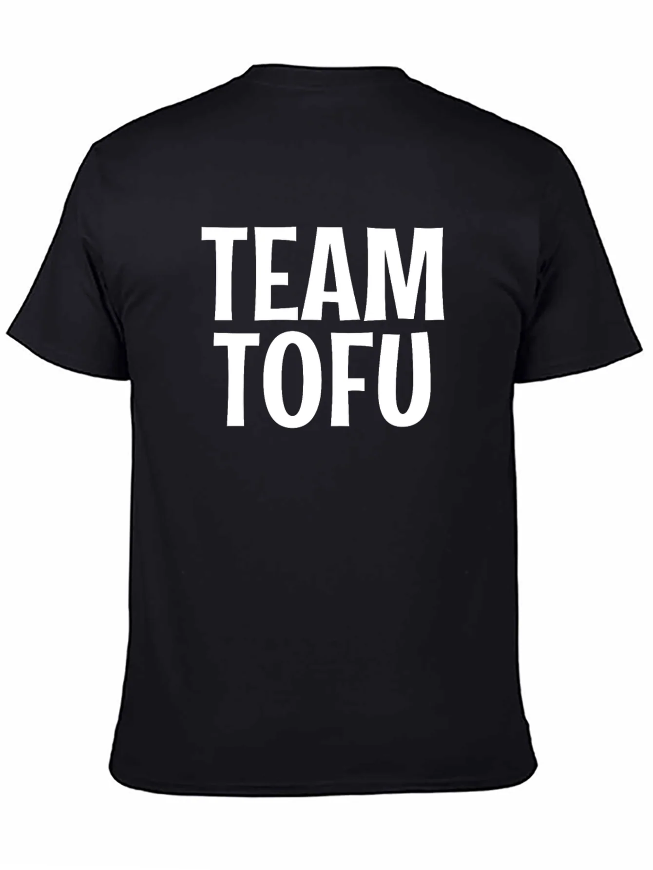 Team Tofu Black T-Shirt - Vegan & Vegetarian Pride
