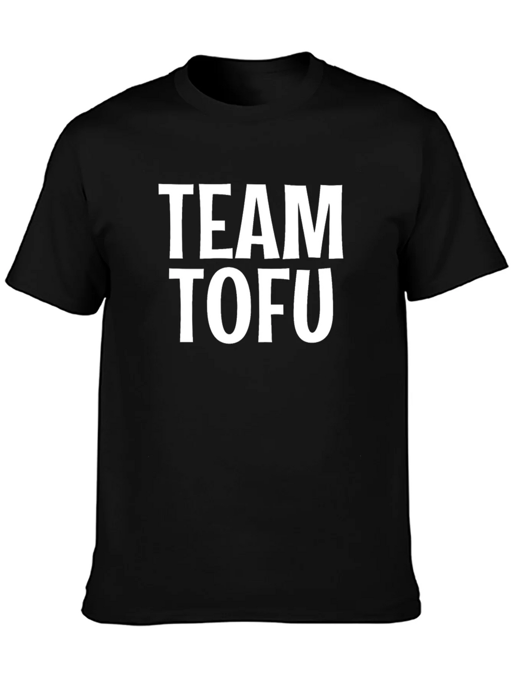 Team Tofu Black T-Shirt - Vegan & Vegetarian Pride