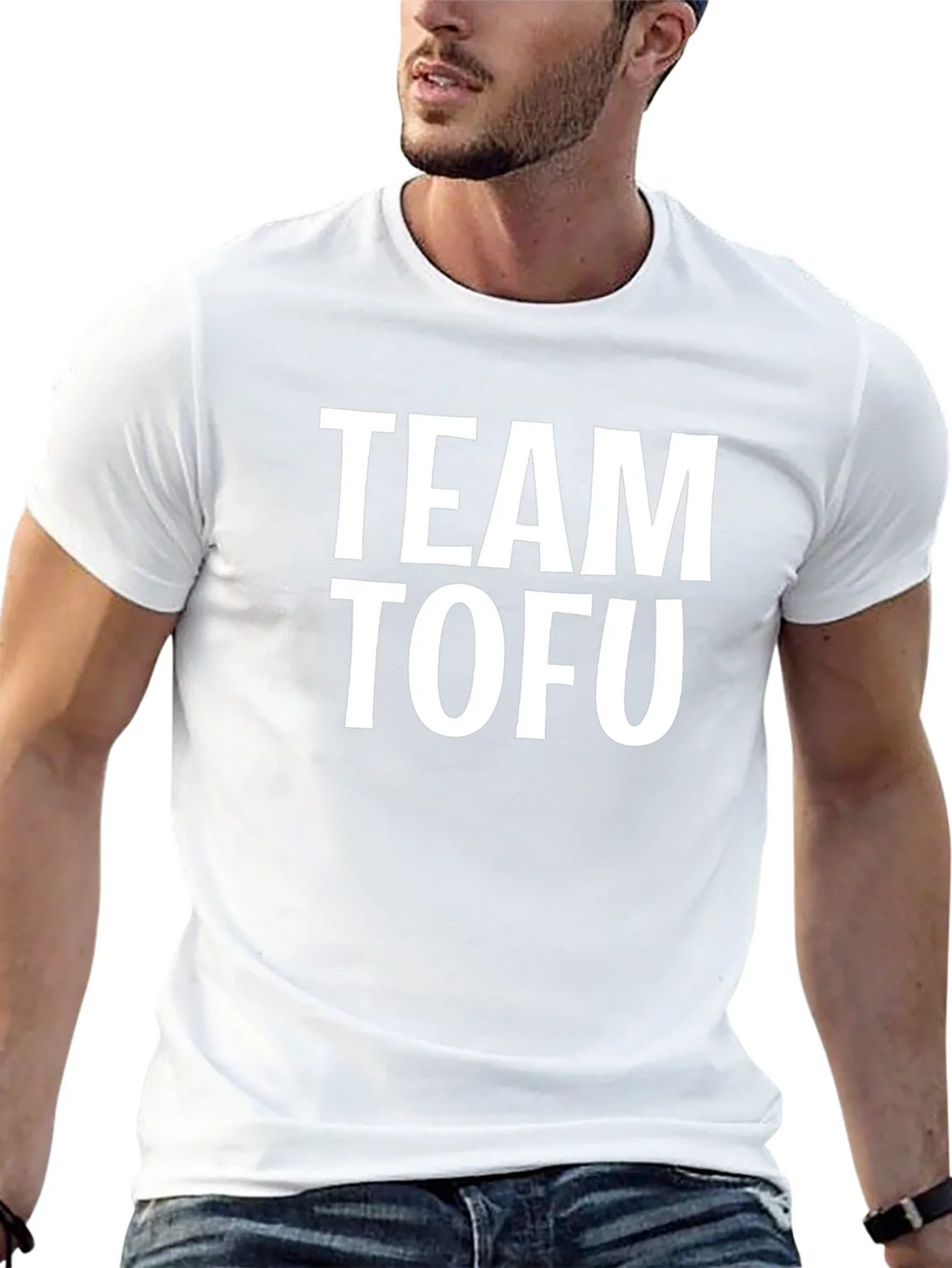 Team Tofu Black T-Shirt - Vegan & Vegetarian Pride