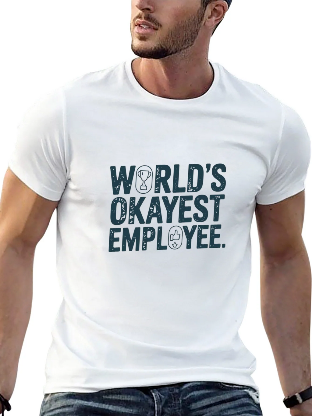 Worlds Okayest Employee Graphic Tee